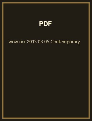 OCR Contemporary (2013-03-05)